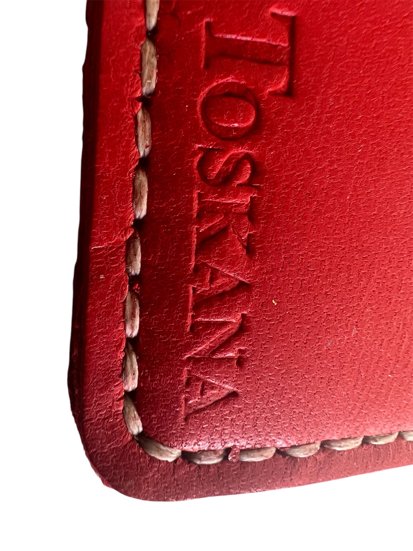 Kırmızı Sarı Hakiki Deri Erkek Cüzdan