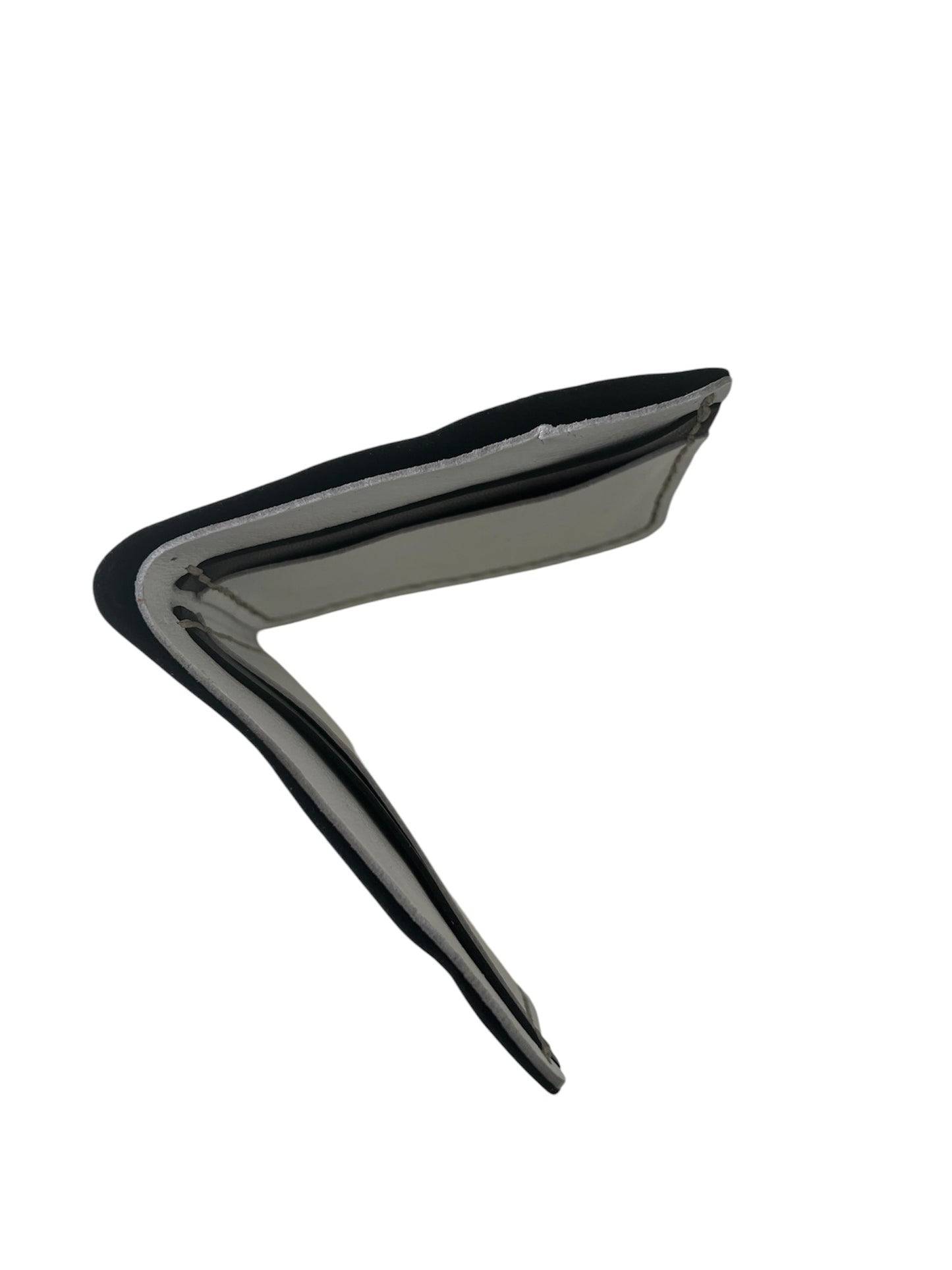 Siyah Beyaz Hakiki Deri Erkek Cüzdan Style 15211SB