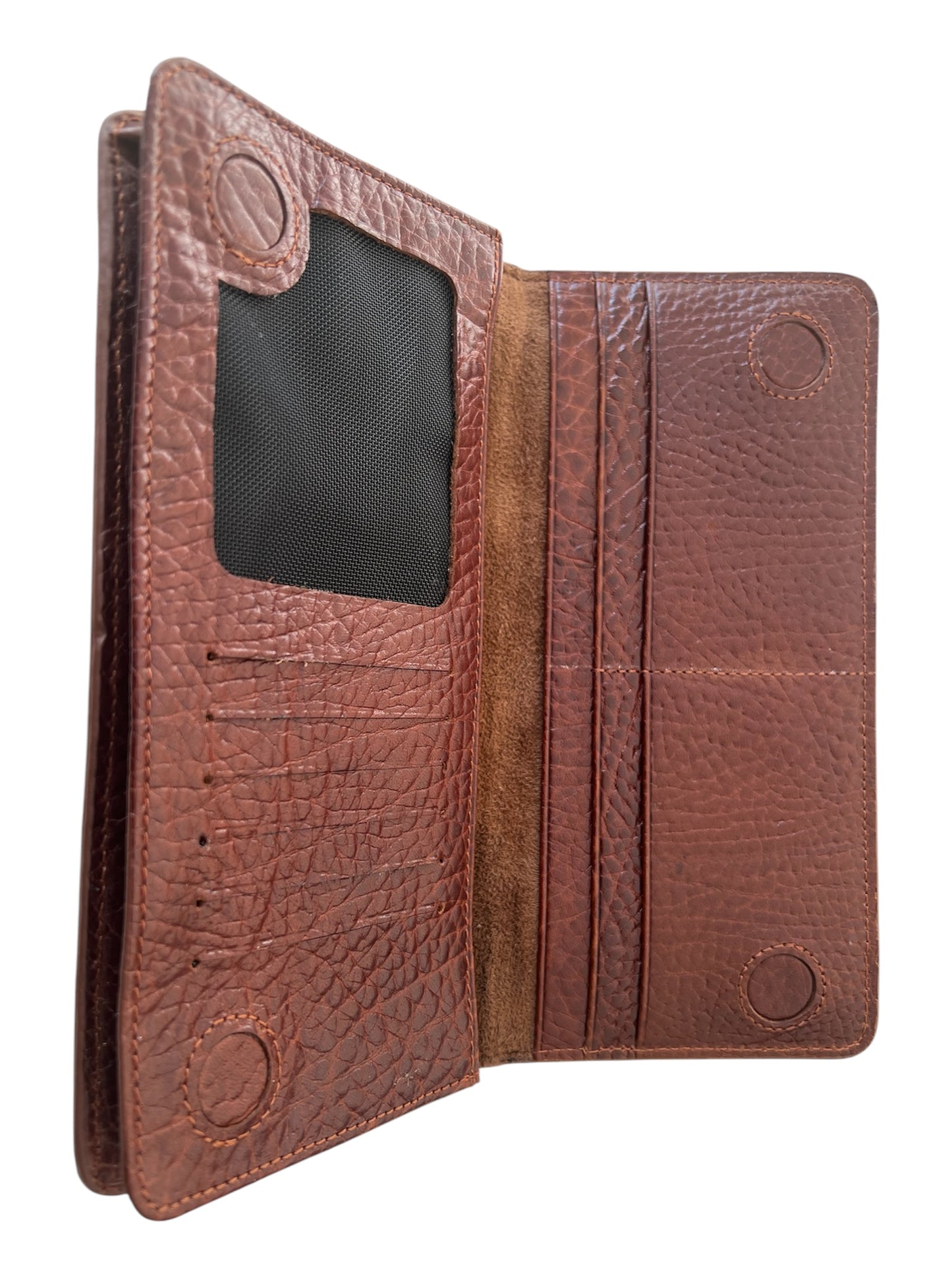 Fındık Rengi Çok Amaçlı Mıknatıslı Uniseks Hakiki Deri Cüzdan