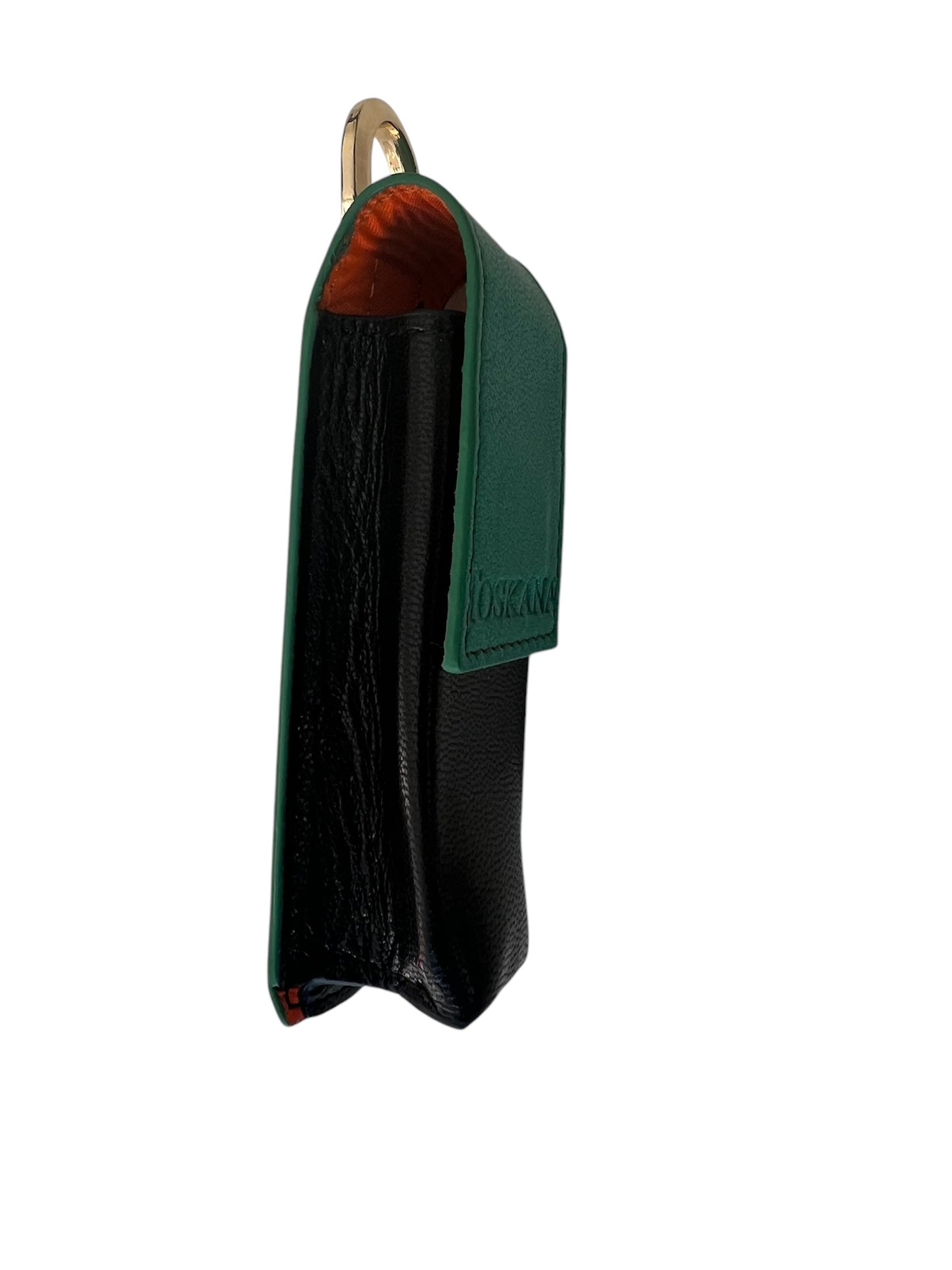 Green Black Color Leather Lipstick Box Style 15617