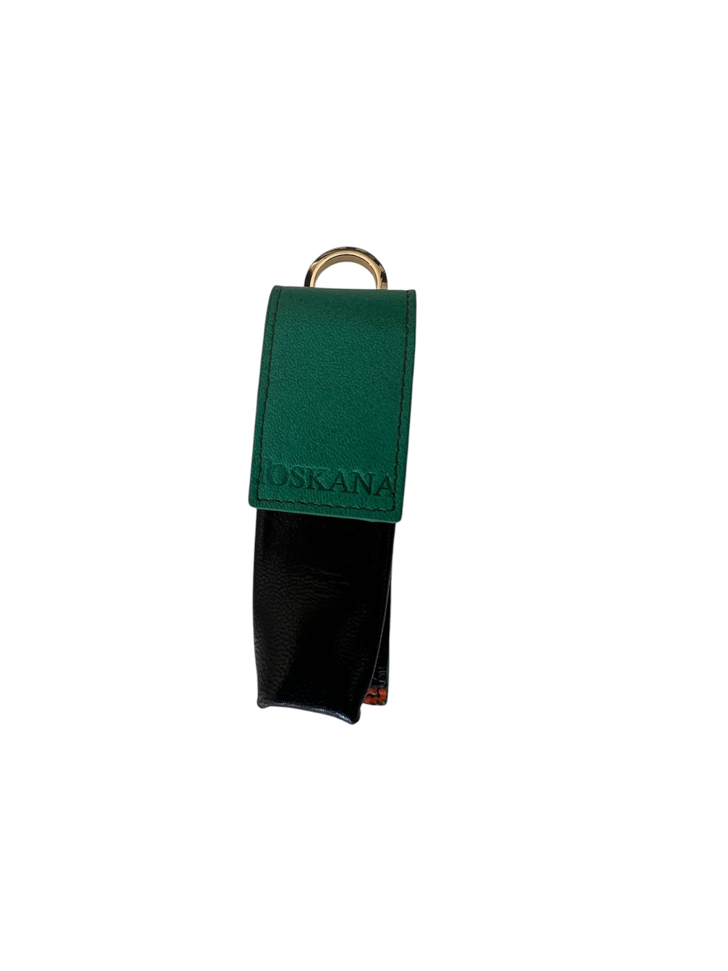 Green Black Color Leather Lipstick Box Style 15617