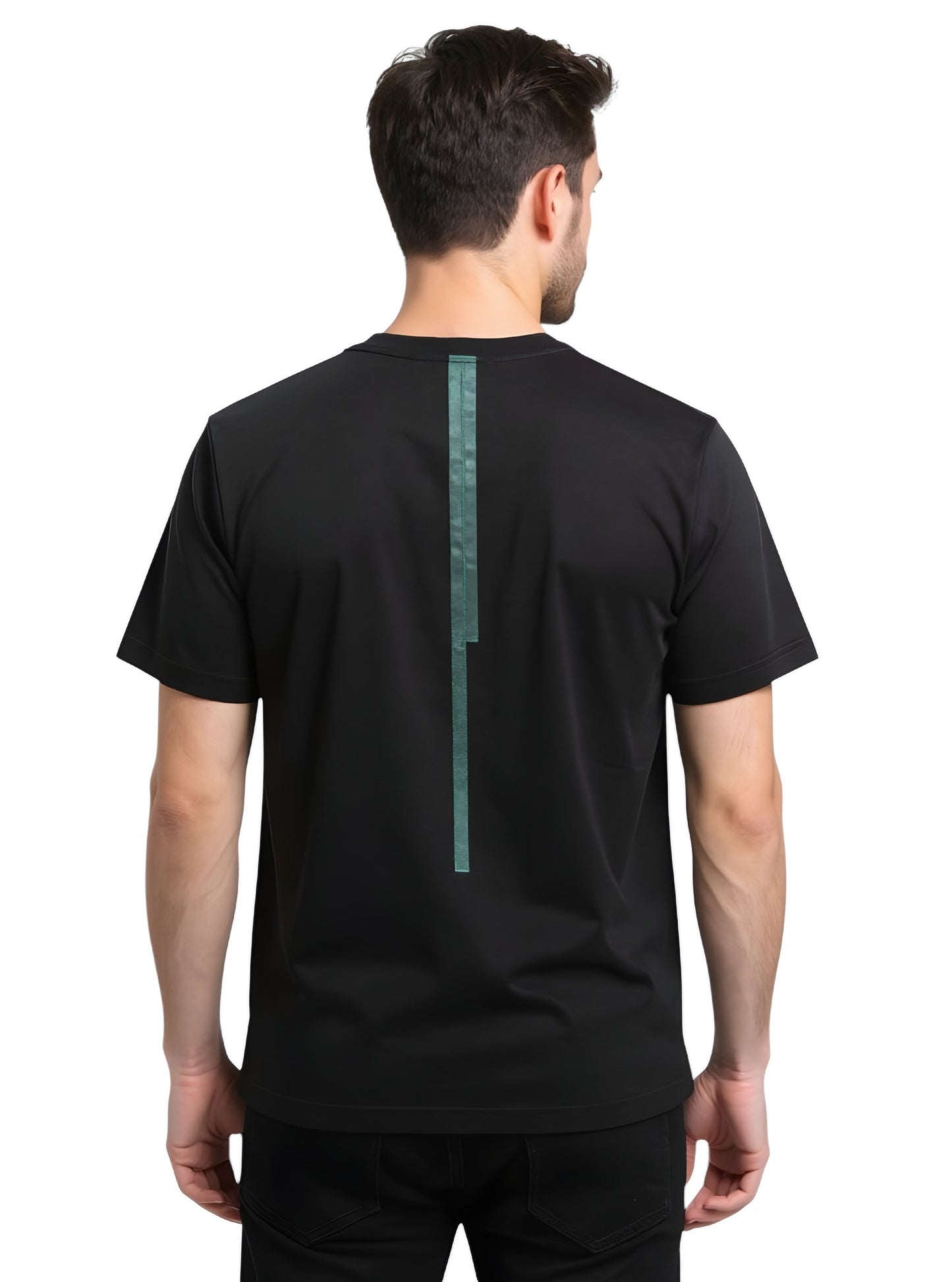 Deri Pamuk,Toskana Design Siyah Renk T-Shirt T-4006