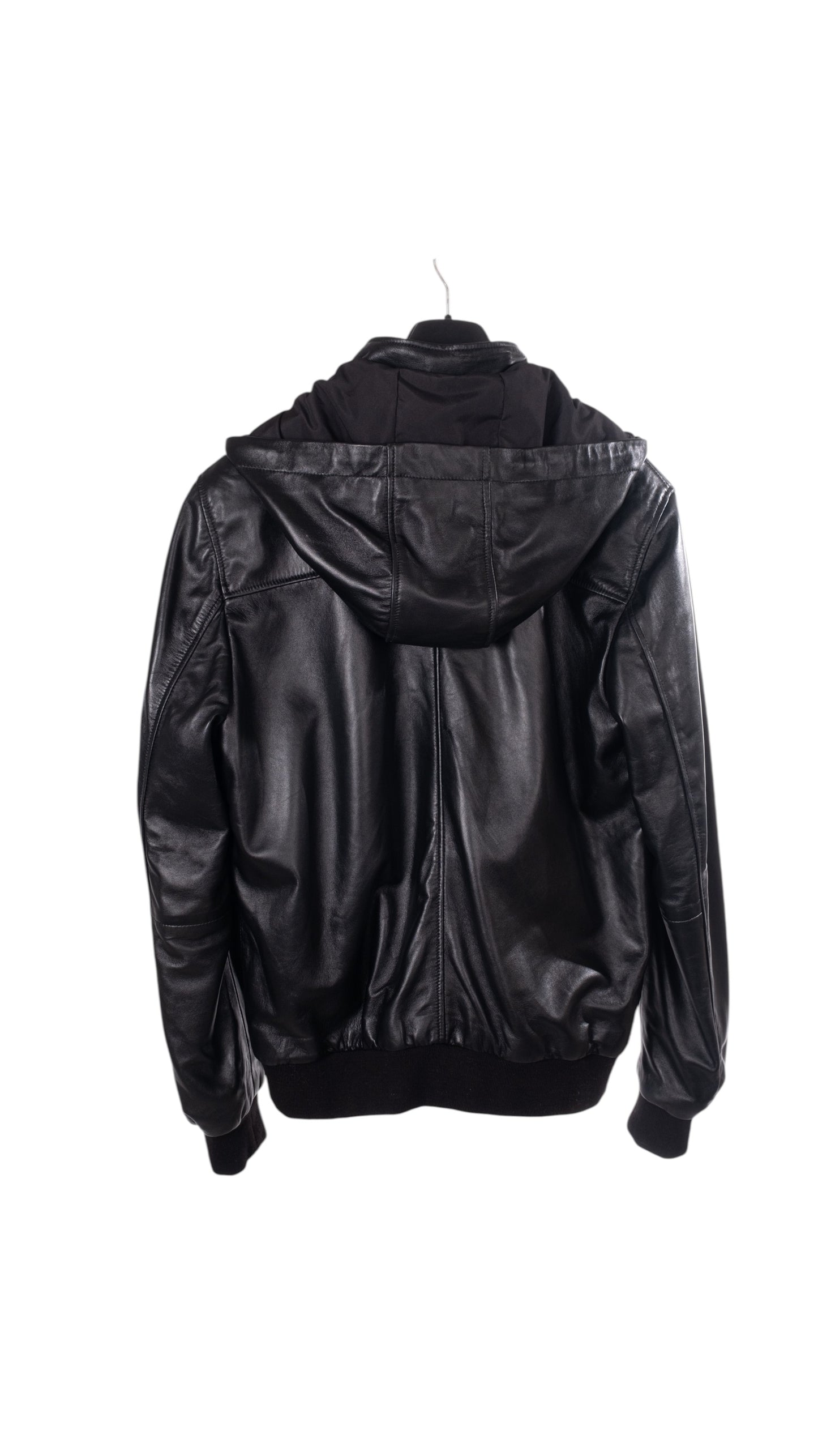 Toskana Design Siyah Çıkarılabilir Kapüşonlu Erkek Deri Mont Style 200-4092