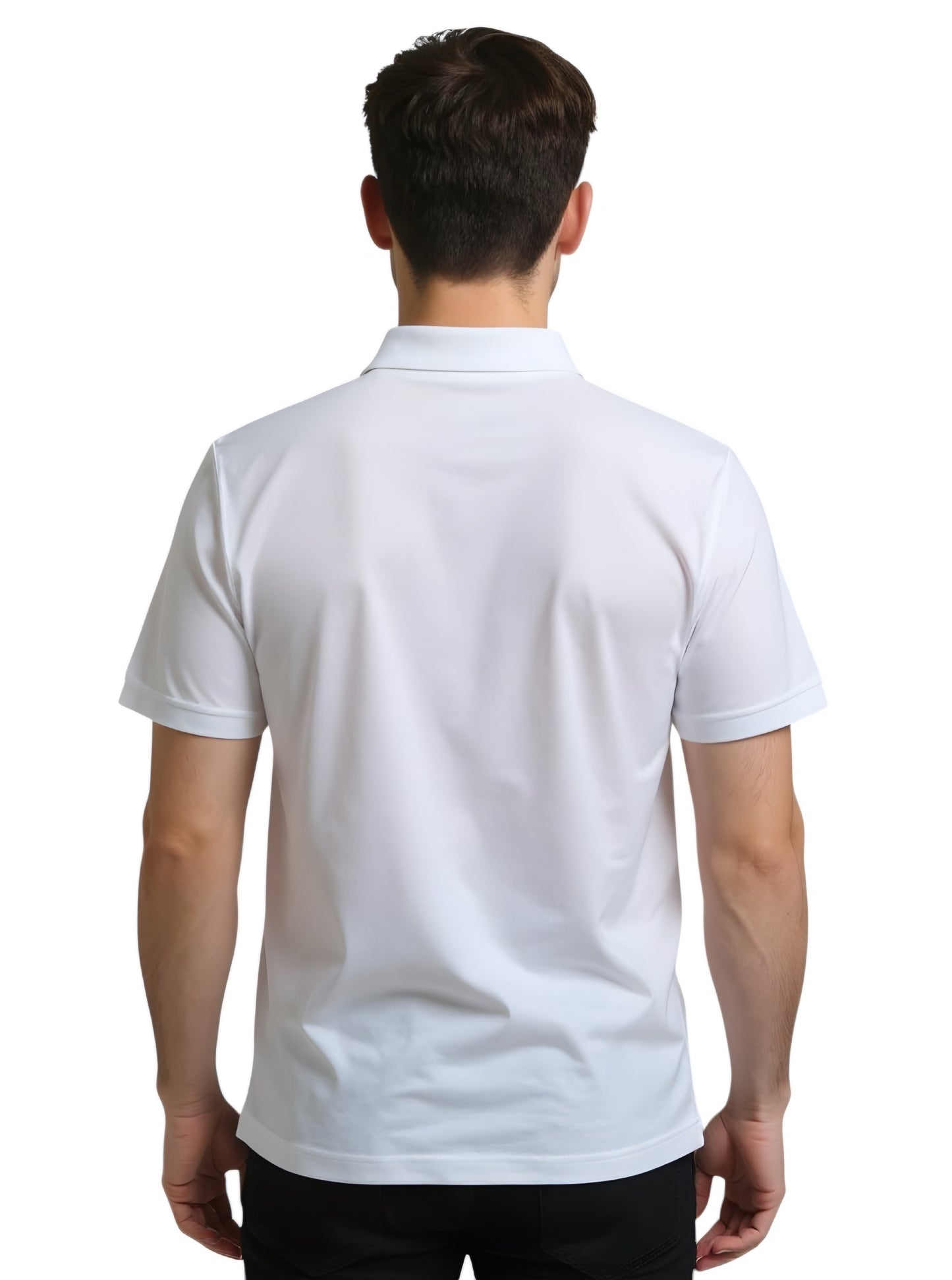 Deri Pamuk, Toskana Tasarım Beyaz Renk Polo Yaka Tshirt T 4201