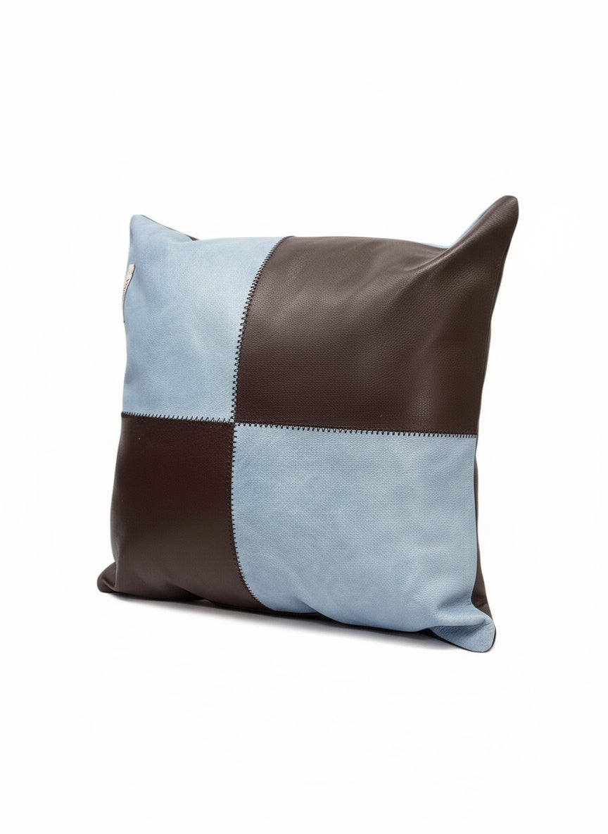 toskana design,Vegan deriden Üretilmiş Bordo-Mavi Yastı-Minder