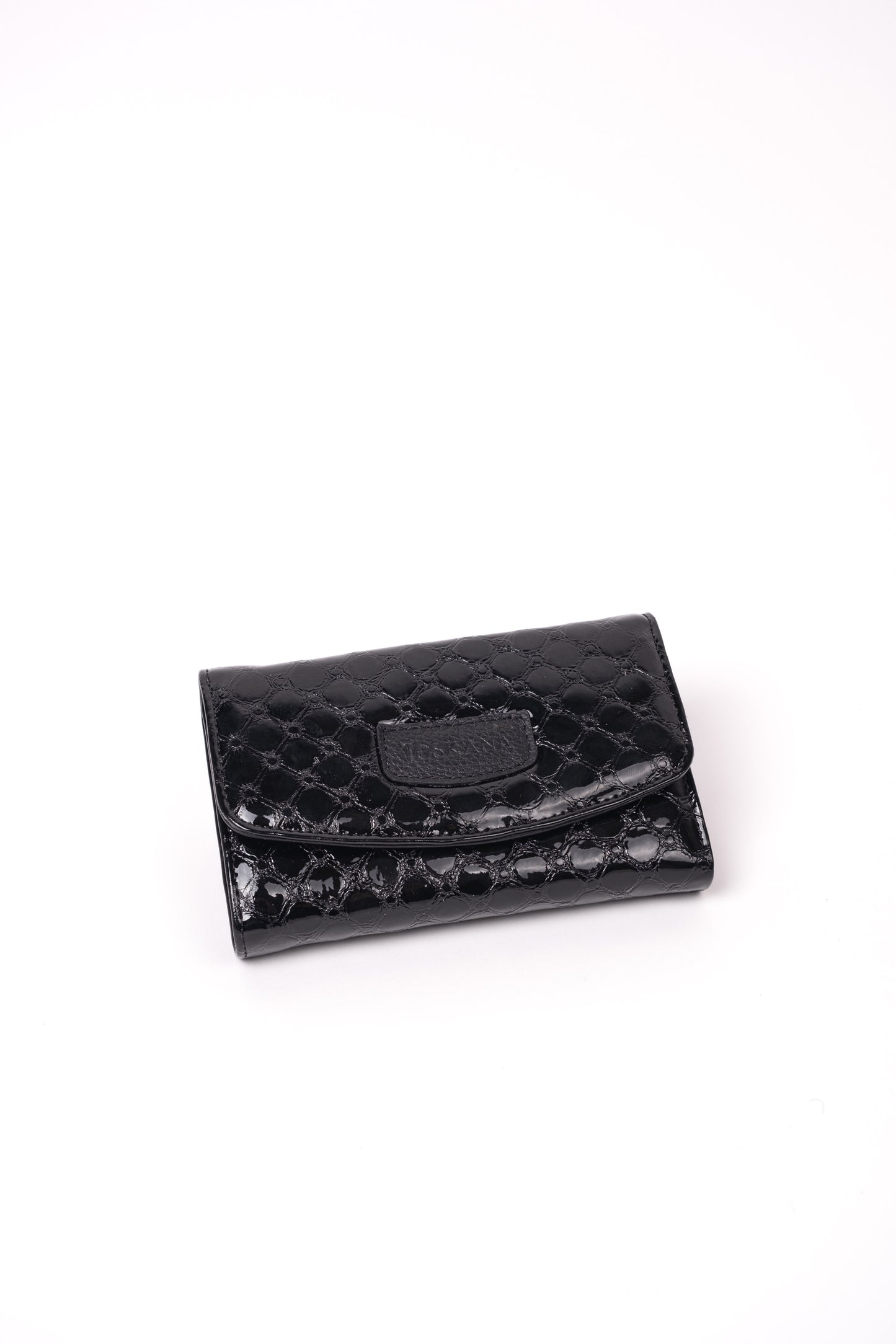 Shiny Leather Multi-Purpose Women's Wallet Style 15304/Black