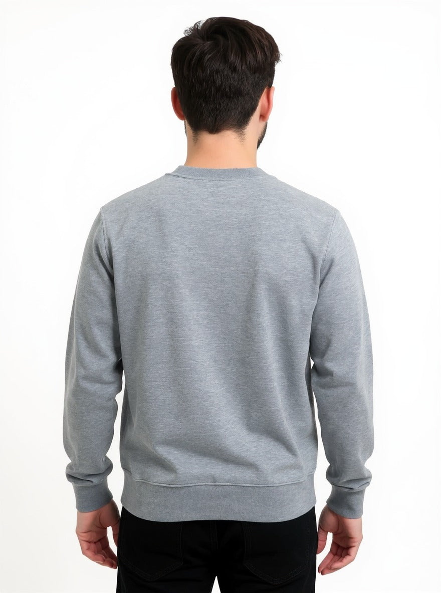 Deri-Pamuk Siyah Renk Deri Gri Pamuk ,Soft Sweatshirt,Toskana Design