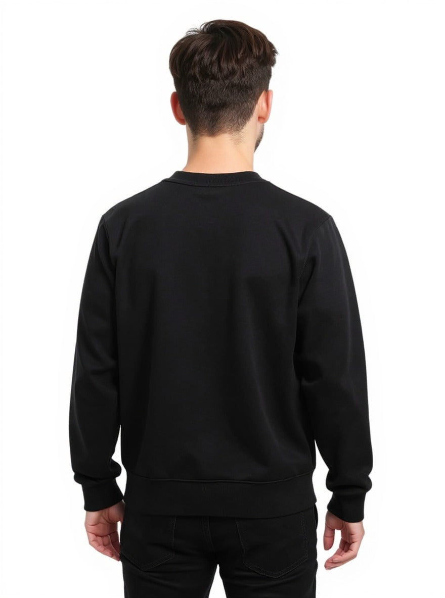 Deri-Pamuk Kırmızı Deri Logo Soft Sweatshirt,Toskana Design