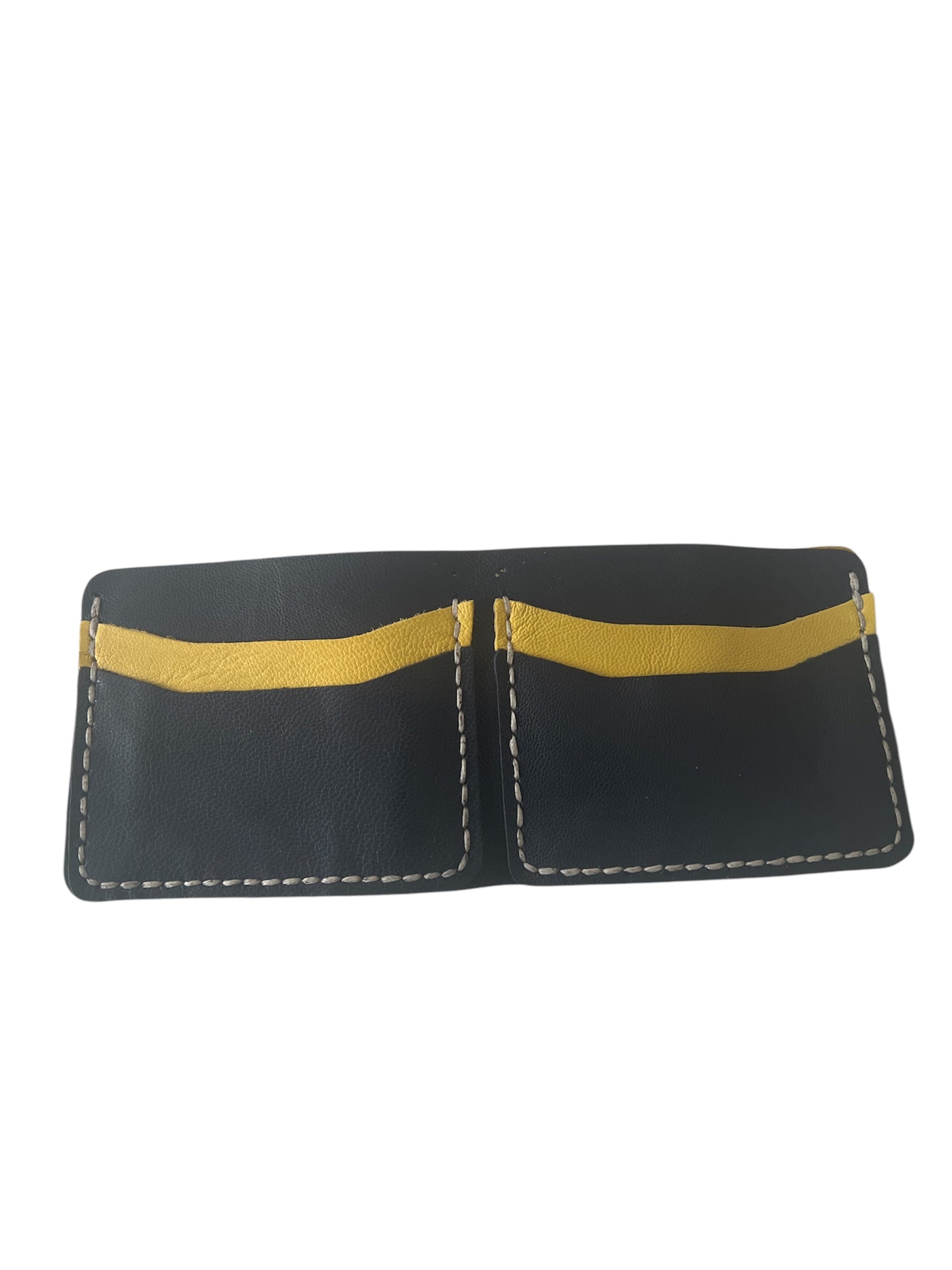 Sarı Lacivert Hakiki Deri Erkek Cüzdan Style 15207LS