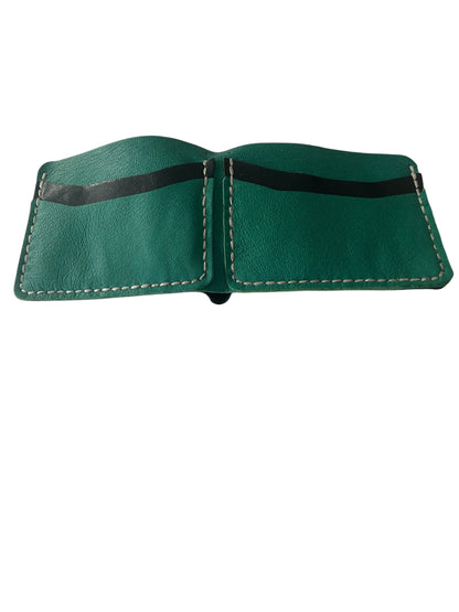 Siyah Yeşil Hakiki Deri Erkek Cüzdan   Style 15208SY