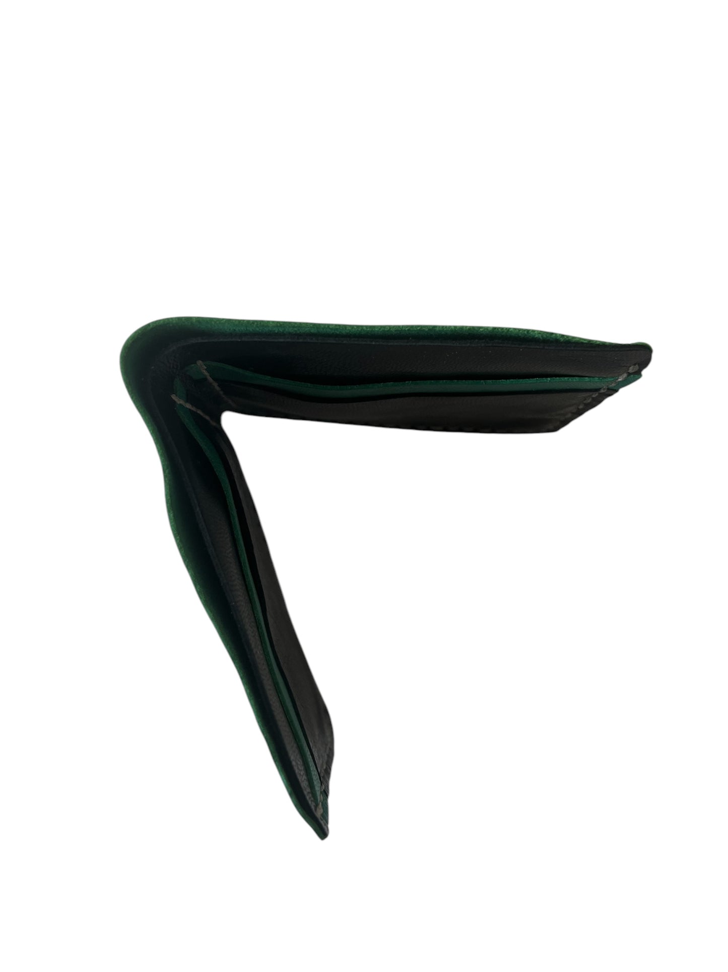 Green Black Color Men's Leather Wallet Style 15209YS