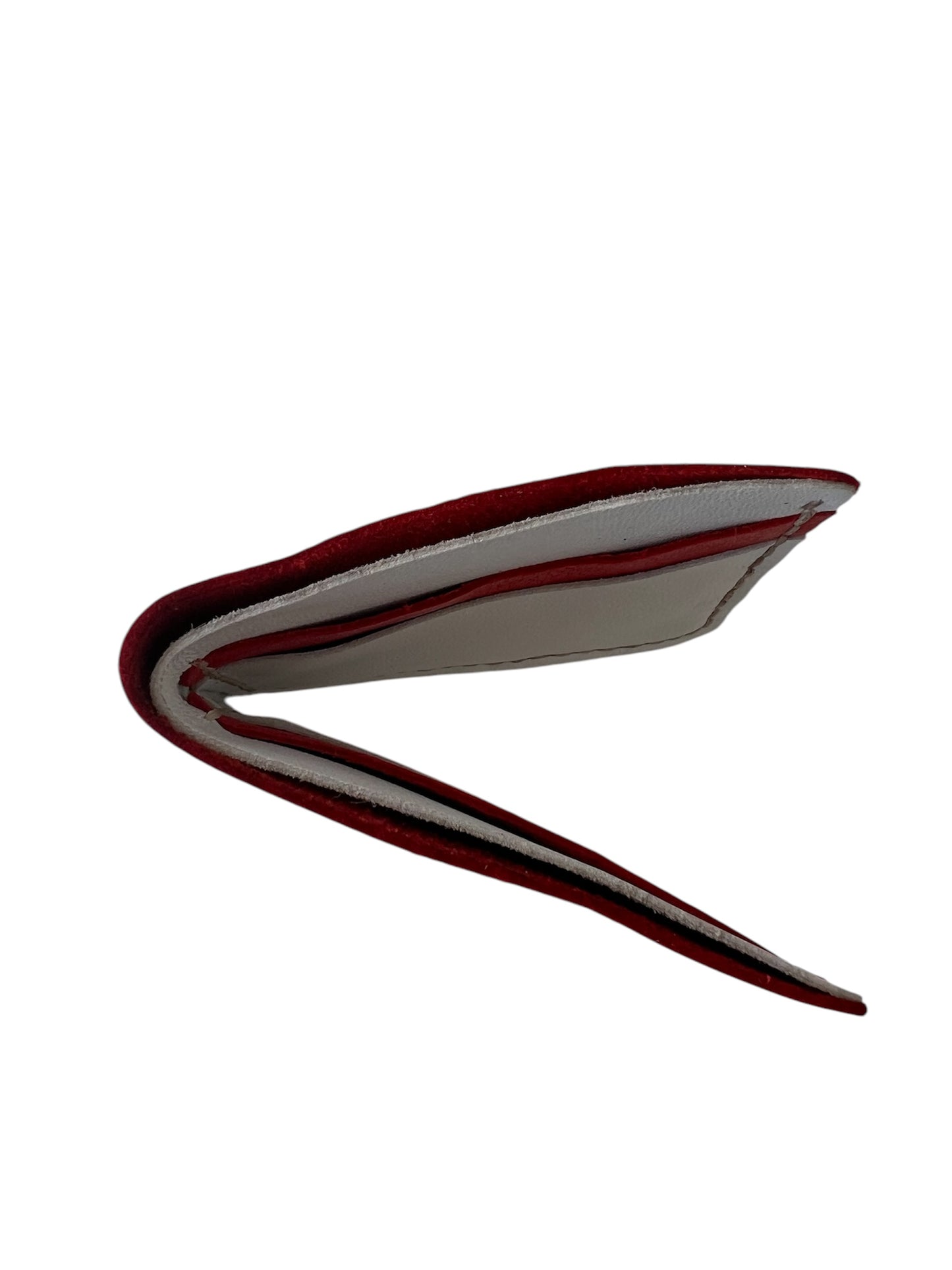 Red White Color Men's Leather Wallet Style 15210KB