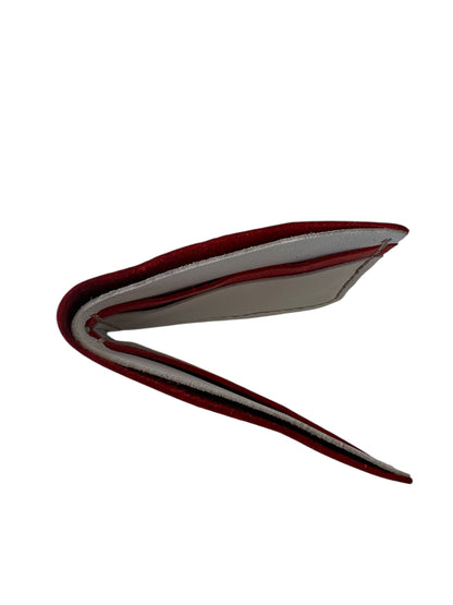 Red White Color Men's Leather Wallet Style 15210KB