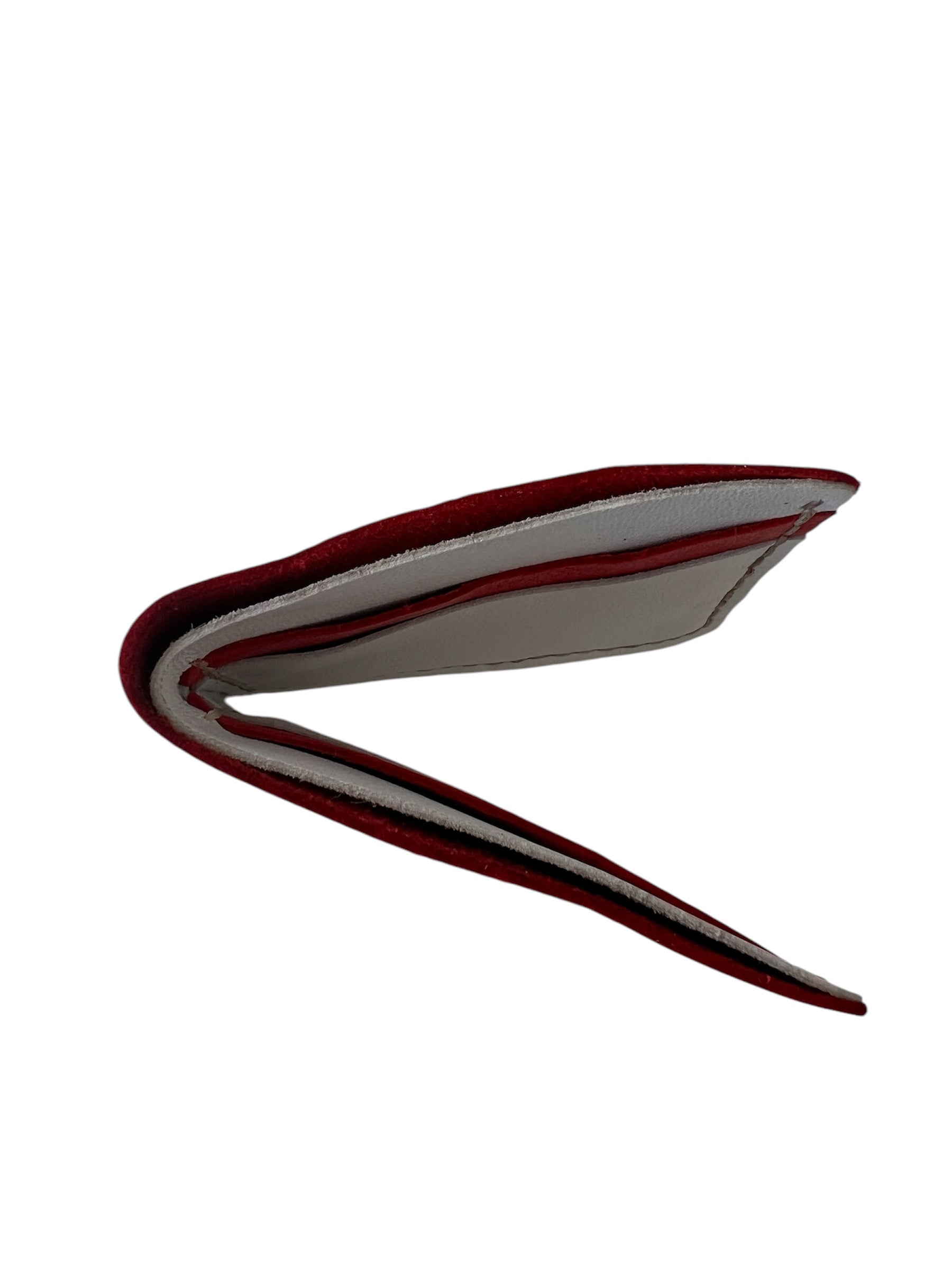 Kırmızı Beyaz Hakiki Deri Erkek Cüzdan  Style 15210KB