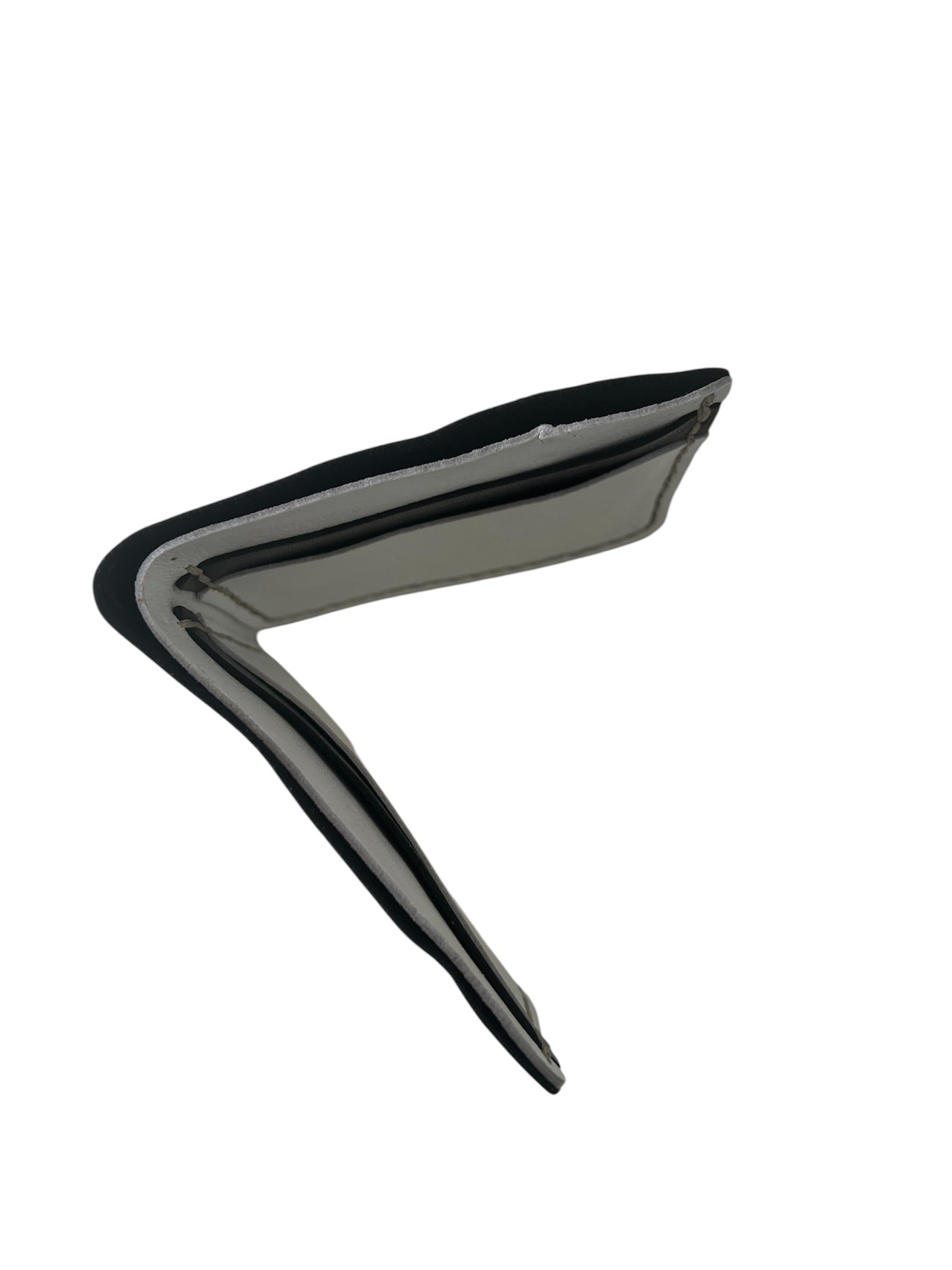 Siyah Beyaz Hakiki Deri Erkek Cüzdan  Style 15211SB