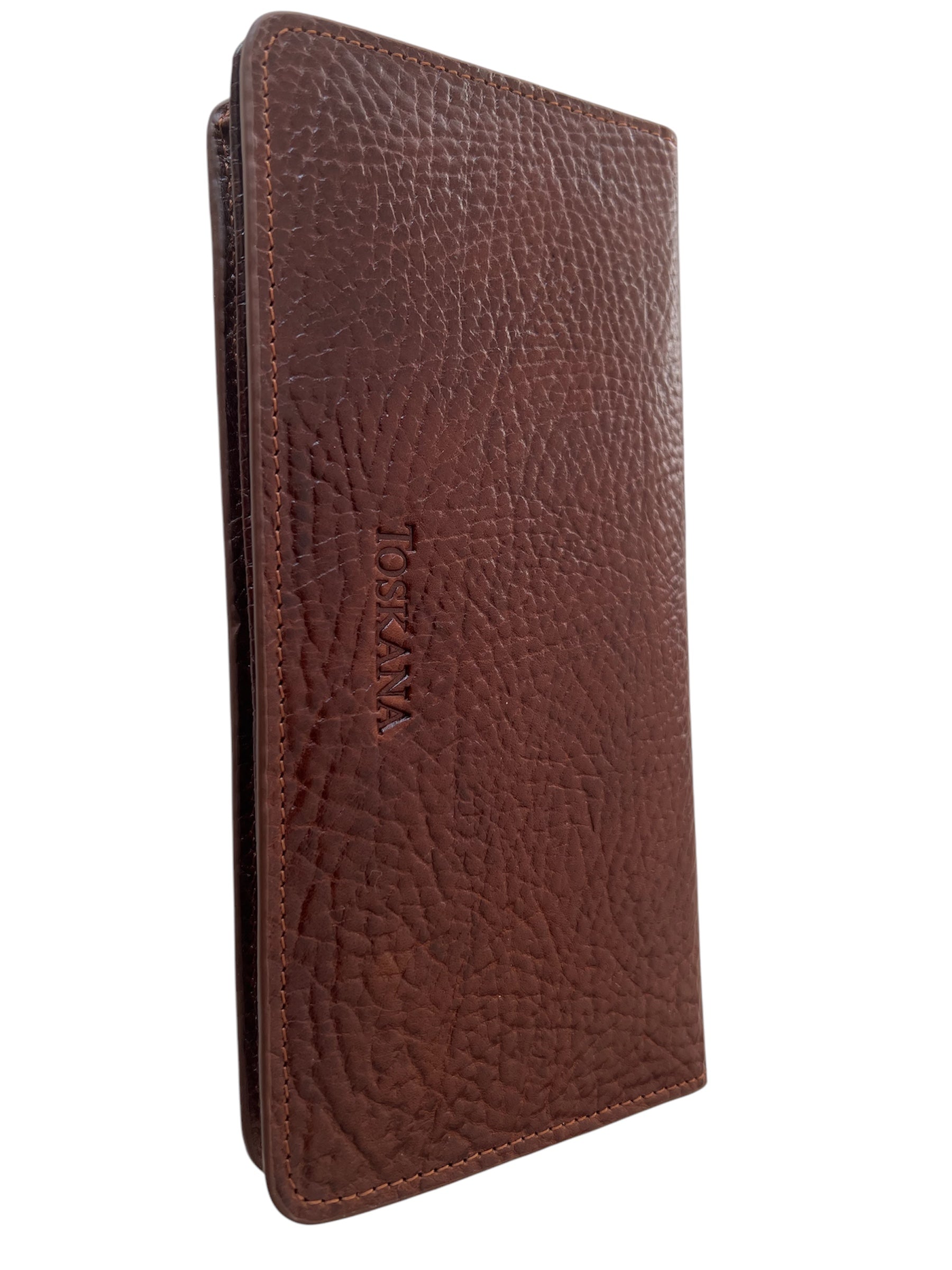 Fındık Rengi Çok Amaçlı Mıknatıslı Uniseks Hakiki Deri Cüzdan