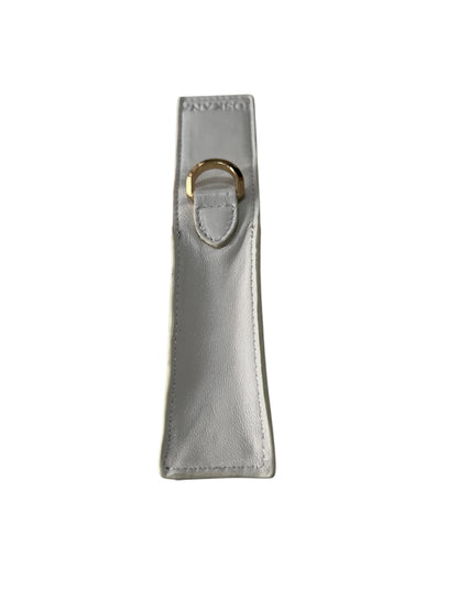 Mavi Beyaz Manyetik Kapaklı Deri Ruj ve Dudak Balsamı Kılıfı