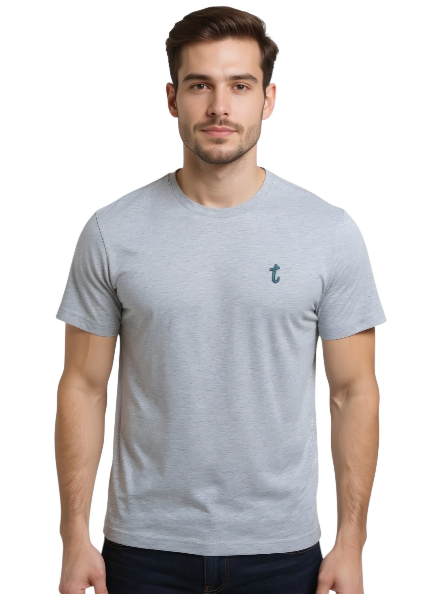 Toskana Design Gri Renk T-Shirt T4003