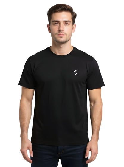 Deri Pamuk,Toskana Design Siyah Renk T-Shirt  T4005