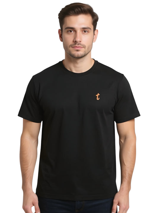 Deri Pamuk,Toskana Design Siyah Renk T-Shirt  T 4007