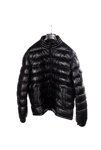 Toskana Design Siyah Erkek Puffer Deri Kaban  Style 200-4059