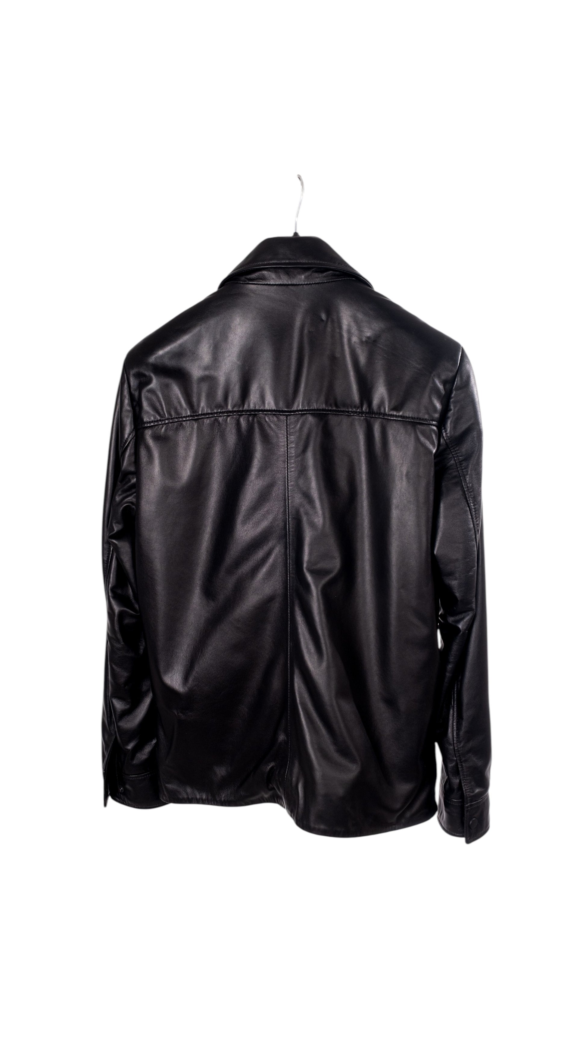 Toskana Design Siyah Renk Fermuarlı Çok Cepli Erkek Deri Ceket  Style 200-4072