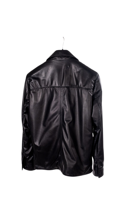 Toskana Design Siyah Renk Fermuarlı Çok Cepli Erkek Deri Ceket  Style 200-4072