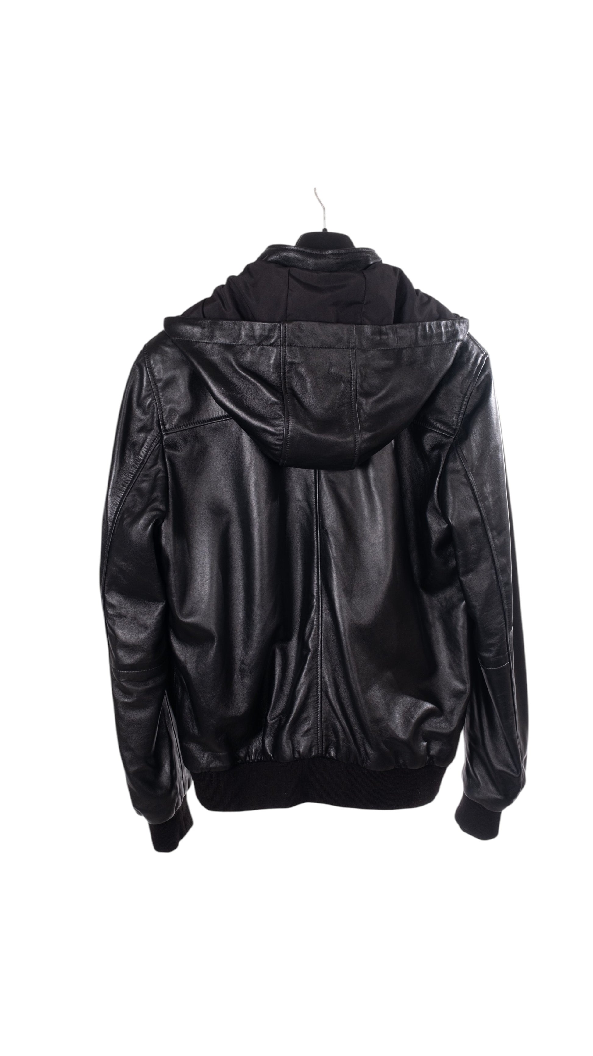 Toskana Design Siyah Çıkarılabilir Kapüşonlu Erkek Deri Mont Style 200-4092