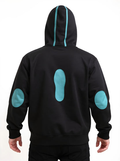 toskana design deri detaylı swearshirt