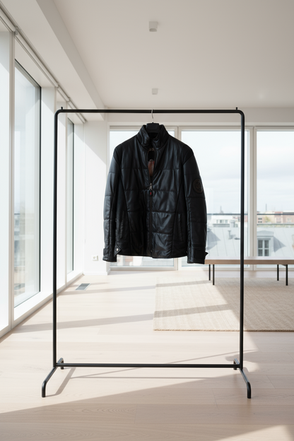 Siyah Yanı Çıtçıtlı Erkek Deri Ceket Style 200-4051