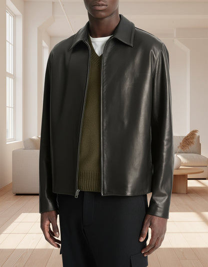 Toskana Design Sade Erkek Deri Ceket
