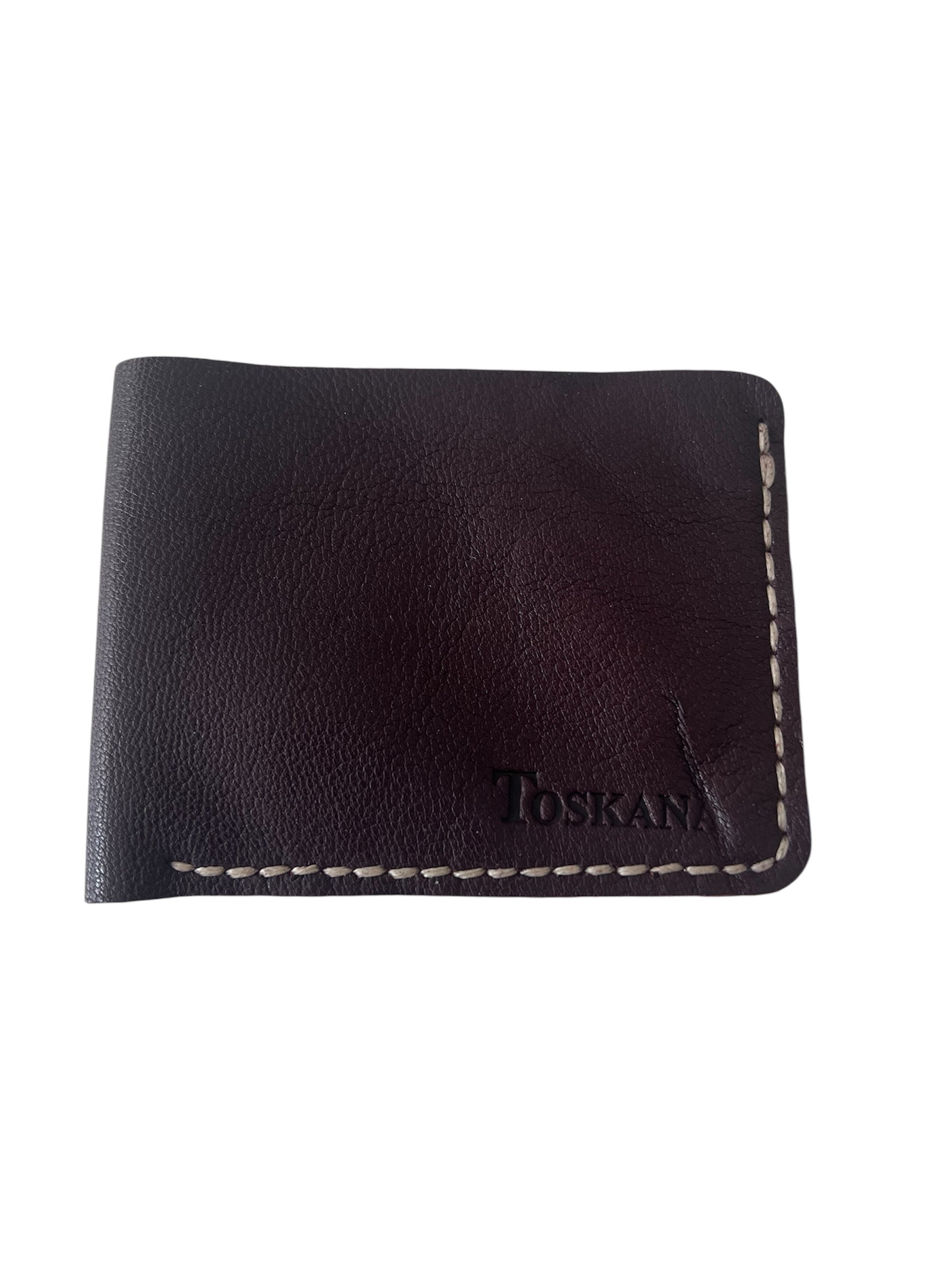 Bordo Mavi Hakiki Deri Erkek Cüzdan  Style 15205