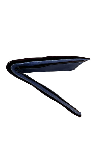 Bordo Mavi Hakiki Deri Erkek Cüzdan  Style 15205