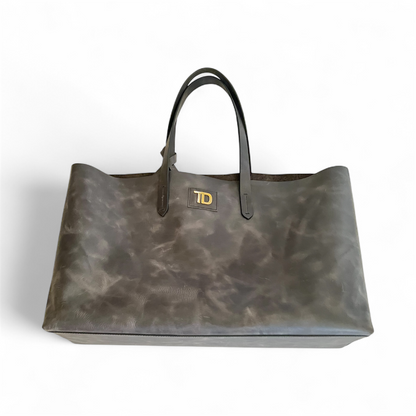 Toskana design büyük kesim kadın deri çanta