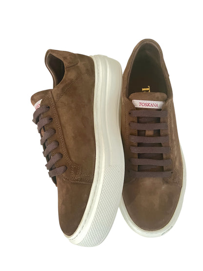 Bağcıklı toskana süet sneaker,kalite-güveni,deri deyince toskana