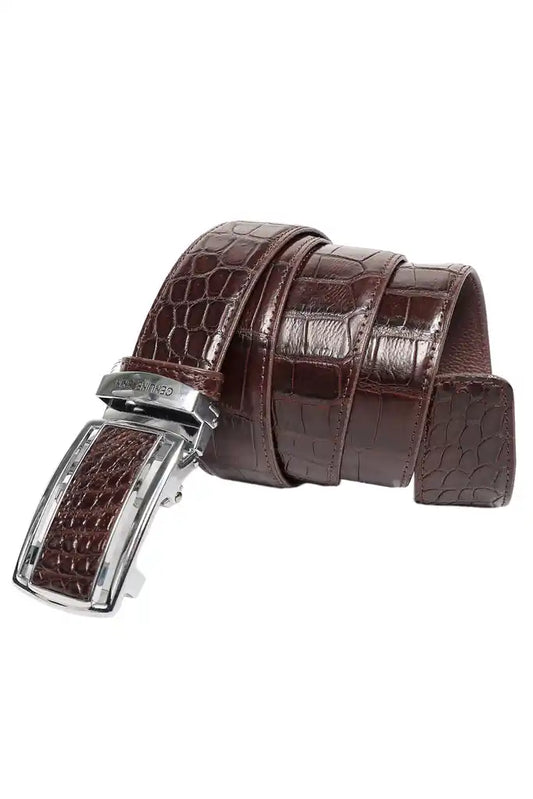 Toskana Design Kahverenği Timsah Derisi Erkek Kemer 300-7001        İndirilmiş Fiyatı 23.922TL