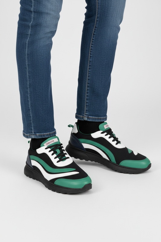 Lacivert Sneaker Siyah Tabanla