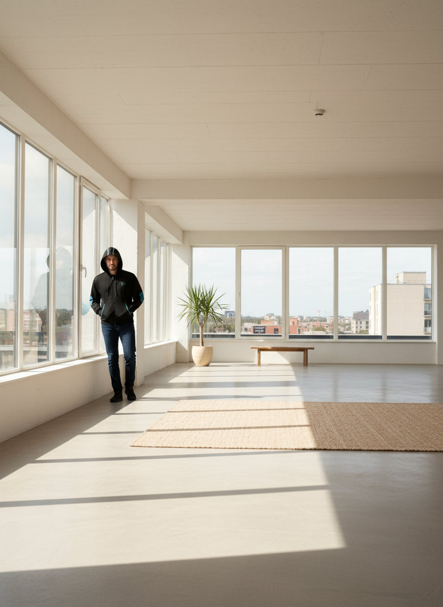 Toskana Design Deri detaylı sweatshirt