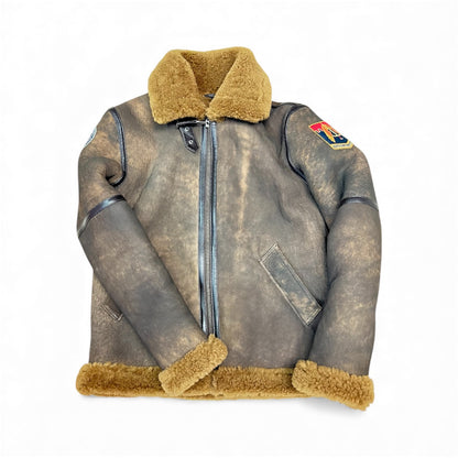shearling sheepskin kürk düed ceket
