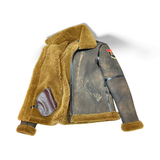 Shearling  sheepskin  kürksüet ceket