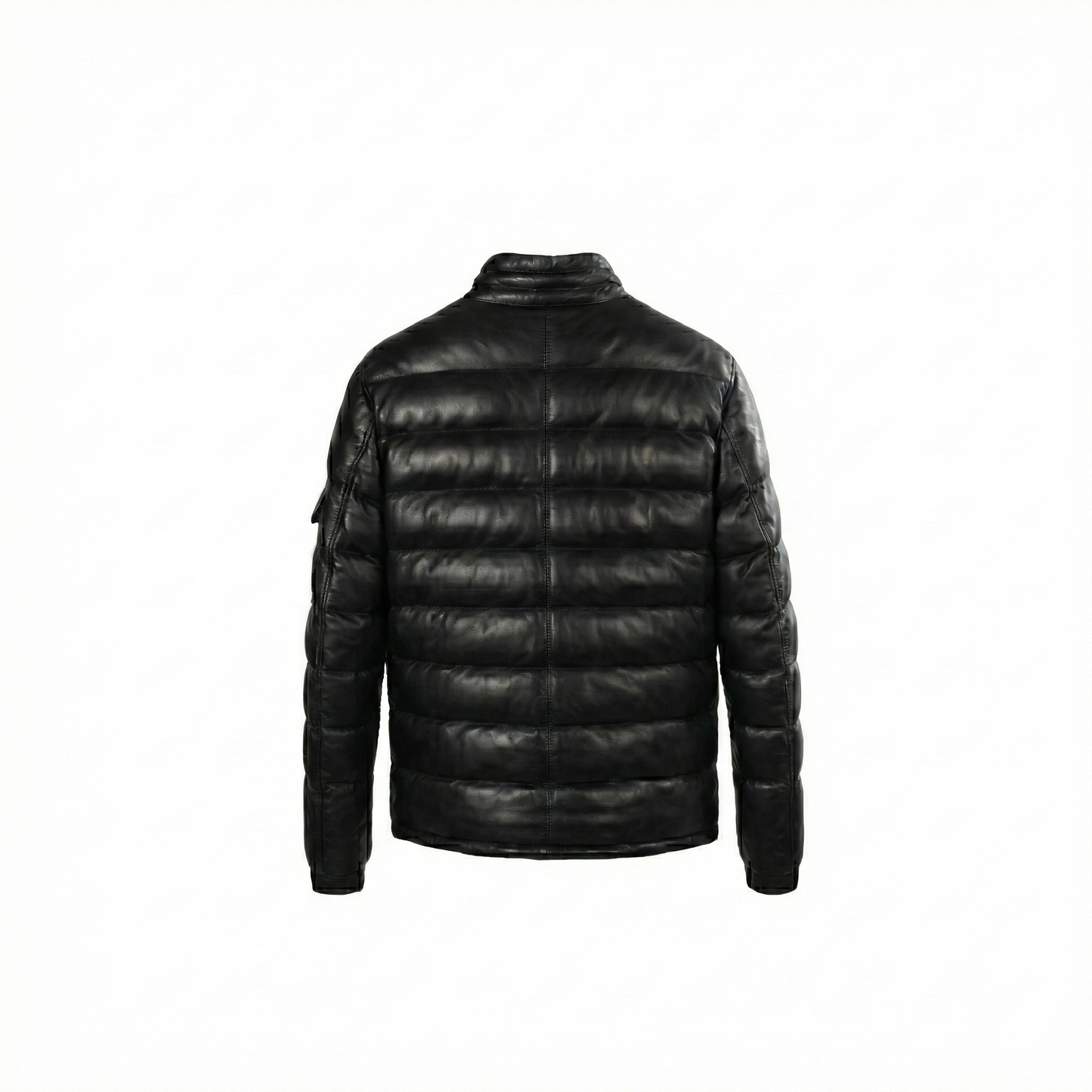 Toskana Design Siyah Erkek Puffer Deri Kaban | 200-4059