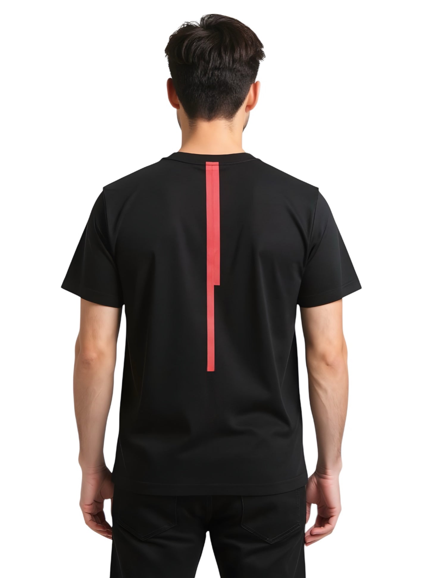 Deri Pamuk,Toskana Tasarım Siyah Renk Tişört T-4012