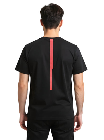 Deri Pamuk,Toskana Tasarım Siyah Renk Tişört T-4012