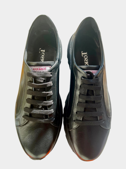 Toskana Design Orijinal Siyah Renk Deri Erkek Spor Ayakkabı 300-4002