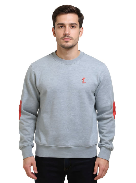 Deri ve Pamuk Kırmızı Deri Gri Pamuk ,Soft Sweatshirt,Toskana Design