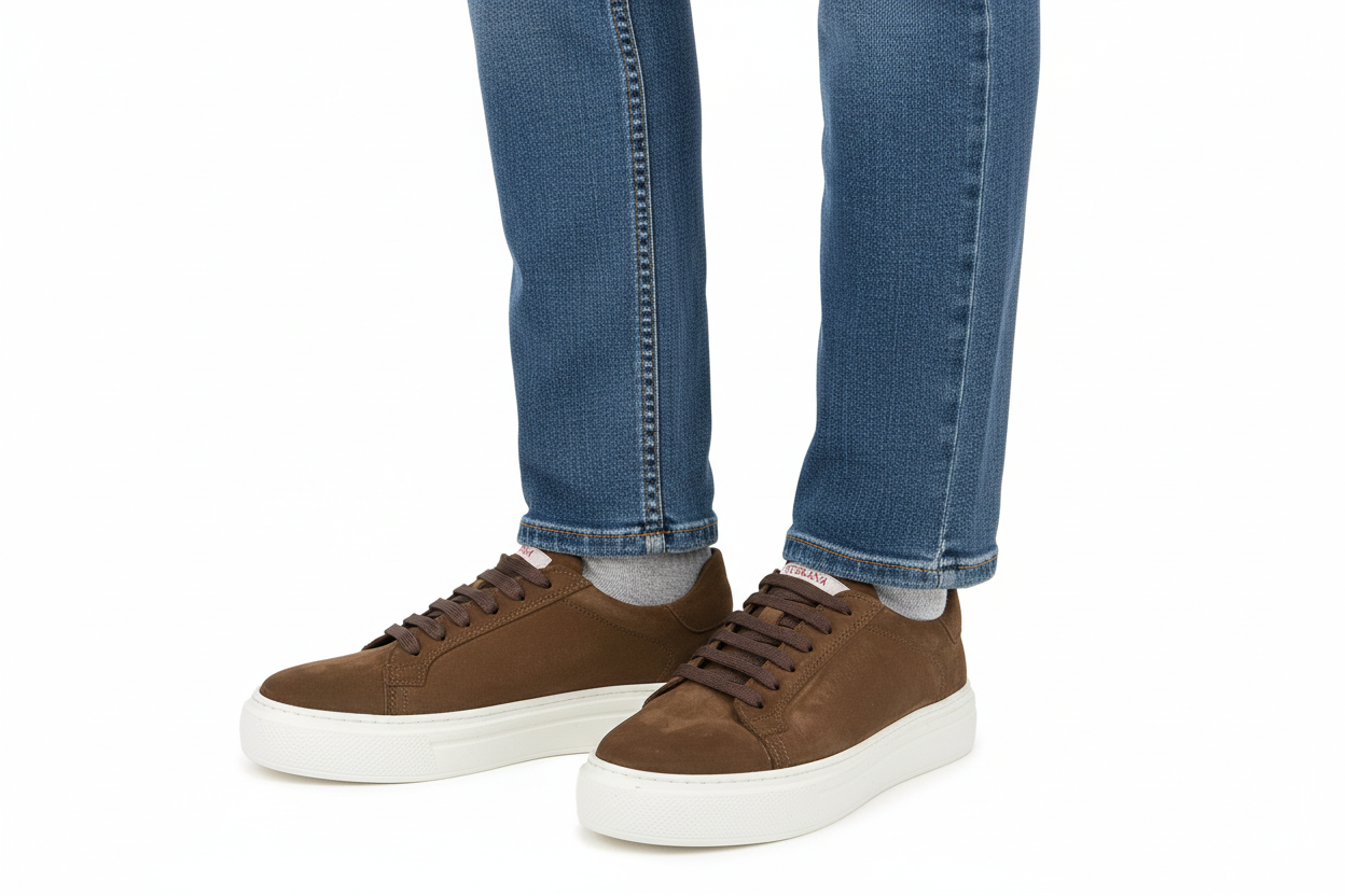 Toskana Sneaker Düz Paça Jean Kombini